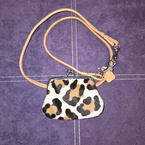 Coach Leopard Print Vintage Coin Purse